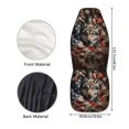 thumbnail image 7 of HUISEFOR Camo Hunting Wolf Car Seat Cover Breathable Elastic Car Front Seat Covers Comfortable Cars Interior Accessories Soft Universal Size Fit for Most Sedan SUV, 7 of 7