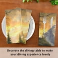 thumbnail image 6 of Napkin Satin Napkin 20*20Inchx1 Kitchen Towel Dinner Plate Towel Decorative Towel Napkin Tea Towel Suitable For Kitchen Table Picturesque Mountain, 6 of 8