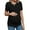 Black, variant on Short Sleeve Women's Maternity Shirt Casual Puff Sleeve Knit Tops