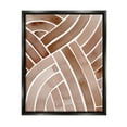 thumbnail image 2 of Stupell Industries Modern Brown Intertwining Lines Stripes Watercolor Detail Painting Metallic Gold Floating Framed Canvas Print Wall Art, Design by Grace Popp, 2 of 5