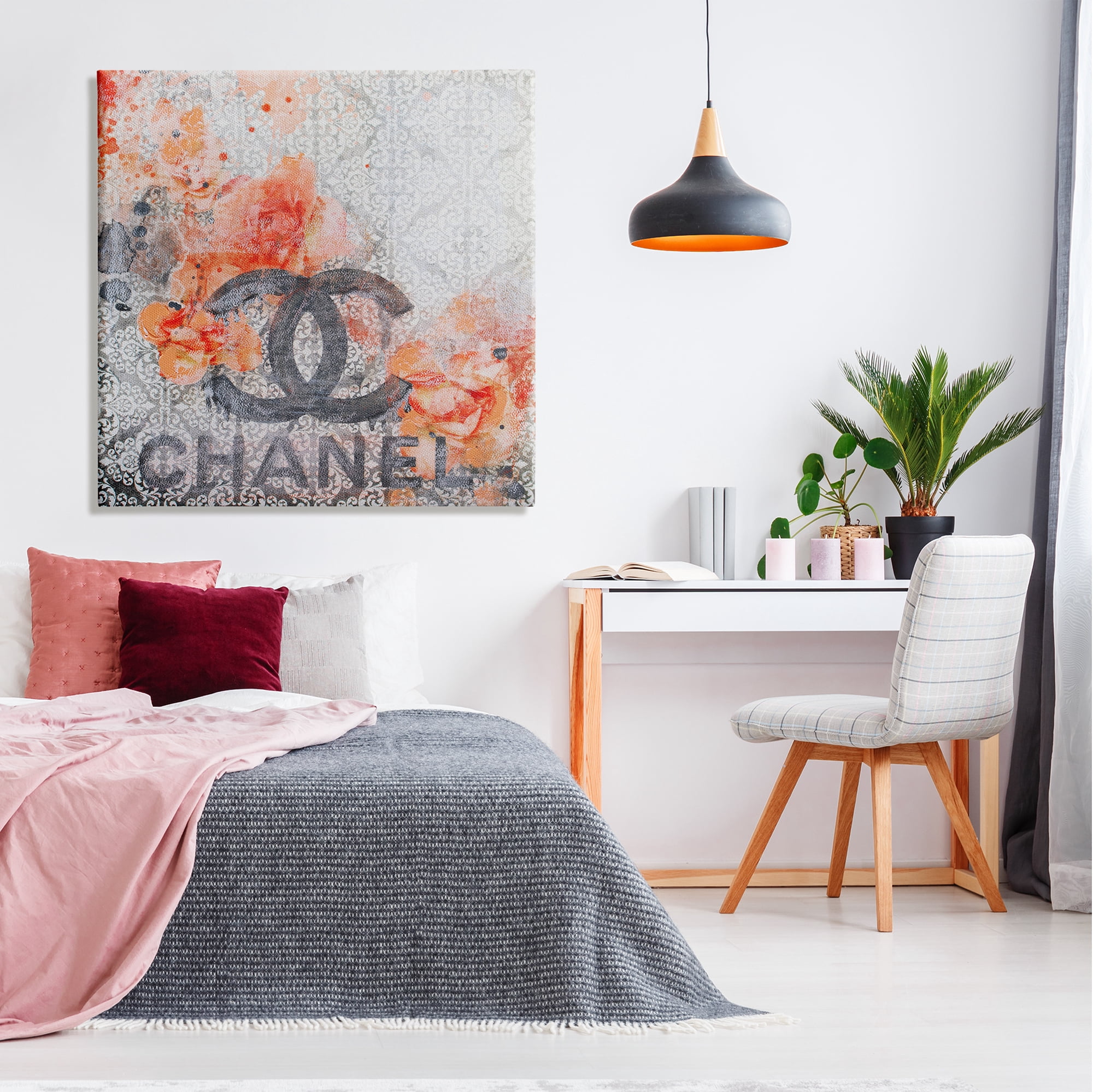 Stupell Patterned Floral Fashion Brand Collage Beauty & Fashion Painting Gallery Wrapped Canvas Print Wall Art