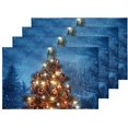 thumbnail image 5 of EREHome Christmas Tree Placemat Plate Holder Set of 4, Table Mats Protector 12x18 inch, 5 of 5