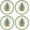 Christmas Tree Salad Plate Set, variant on Christmas Tree 4-Piece Dinnerware Setting - Fine Earthenware Holiday Tableware - Dishwasher & Microwave Safe, Festive Christmas Plates, Bowls, Mug - Holiday Dining Essentials