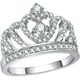 thumbnail image 3 of Mujeres anillo de la corona corazón anillo de la corona dedo chicas nudillo decoración del anillo del dedo, 3 of 5