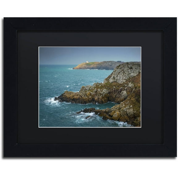 Trademark Fine Art "Land of Legend" Canvas Art by Mathieu Rivrin, Black Matte, Black Frame