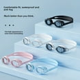 thumbnail image 2 of Gafas de natación para adultos universales, impermeables, antivaho, ajustables, con montura pequeña, 2 of 6