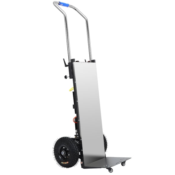 LIOOBO Black Electric Stair Climber, Heavy Duty, Adjustable Height, Iron and Stainless Steel, Industry Use