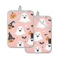thumbnail image 7 of Yayeee Pot Holders Kitchen Heat Resistant with Pocket 7"x9.8" Cotton Oven Cooking Hot Pads, Pastel Pink Halloween, 7 of 7