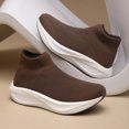 thumbnail image 3 of Men's Sock Style Shoes Slip‑On Knit Upper Casual Sneakers with Layered Midsole for Daily Walking and Casual Everyday Activities, 3 of 6