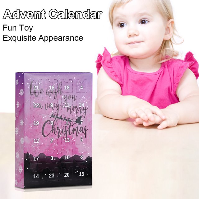 Calendario De Adviento Calendario de cuenta regresiva 2023, cristales, decoración del hogar, juguetes interactivos para niños y niñas