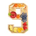 thumbnail image 5 of Gnmfd Number Tray Fruit Cheese Platter 2025, Wooden Birthday Party Snack Serving Tray For Holiday Celebration Decorations Party Favors Use, 5 of 5