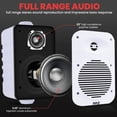 thumbnail image 2 of Par de altavoces Bluetooth para interiores y exteriores Pyle de 500 W, color blanco, 2 of 7