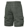 thumbnail image 5 of Shorts Men Qiggri Men Solid Color Fashion Multiple Pockets Drawstring Elastic Waist Shorts Mens Shorts Casual, 5 of 5