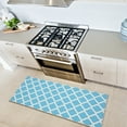 thumbnail image 4 of Ottomanson Non-Slip Hallway Runner Rug 20" x 59" Perfect for High Traffic Areas, Blue Trellis, 4 of 8