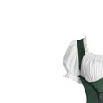 thumbnail image 4 of Virmaxy Halloween Costume for Women Medieval Vintage Lace-Up Corset Dress Puff Sleeve Irregular Hem Themed Party Halloween Dress, Green, 4 of 7