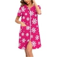 thumbnail image 2 of Wowcloth Woman's Christmas Loungewear, Casual Relaxed Fit Short Sleeve Sleepwear Nightdress for Holiday Comfort and Daily Relaxation, 2 of 8