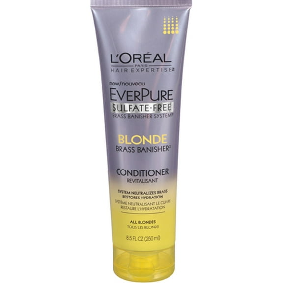 4 PackL'Oreal EverPure Blonde Brass Banisher Conditioner 8.5 oz *New*