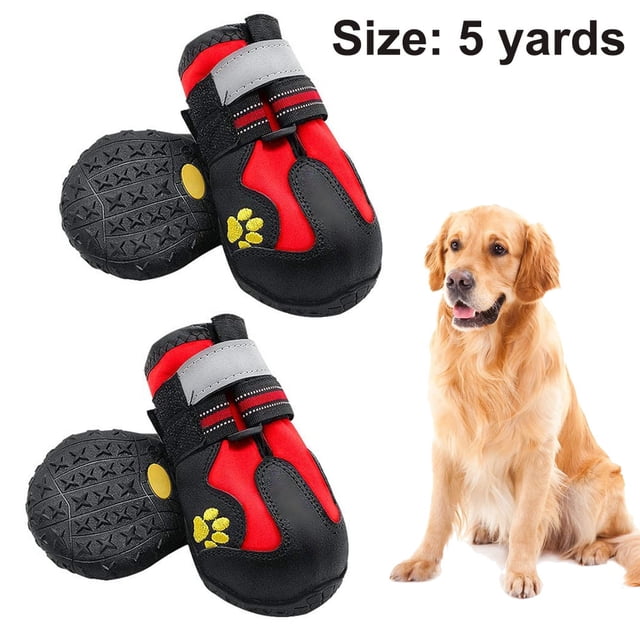 Zapatos antideslizantes para perros, protector de patas con cierre de velcro ajustable y reflectante, paquete de 4 para perros medianos y grandes para el verano Xemadio 2034967-6
