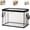 A, variant on Clear Thick Plastic Storage Box with Hinged Lid, Durable High Capacity Organizer, Perfect for Home, Camping, Travel, Attic and Moving