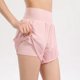 thumbnail image 1 of Pantalones cortos deportivos 2 en 1 para mujer, cintura elástica ancha, bolsillos, empalme de malla, Abanopi Pantalones cortos deportivos para mujer, 1 of 7