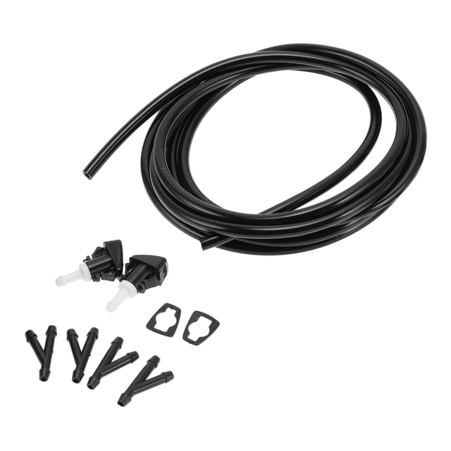 Kit de boquilla de limpiaparabris Unique Bargains delantero No.5303833AA para Chrysler Town & Country Negro Blanco 1 Set