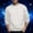 001 White, variant on Men's Women's Solid Color Sparkly Sequined Pullover Long Sleeved Round Neck Regular fit Tops
