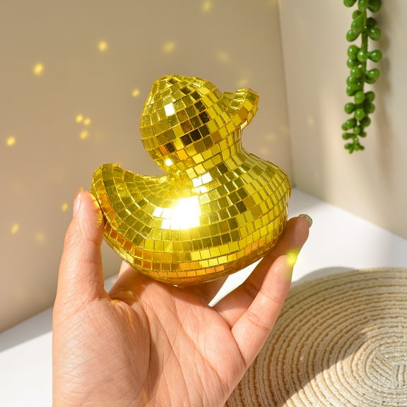Adorable Yellow Duck Disco Ball: Perfect Addition to Your Party Décor