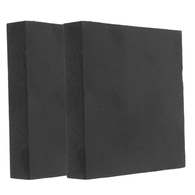 IFANLANDOR 2pcs Shock Absorption Trailer Jack Pad Black Rubber for RV