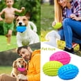 thumbnail image 5 of Suministros para mascotas cachorro perro masticable dentición juguete de goma pelota de juguete de Rugby, 5 of 5