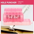 thumbnail image 2 of Binder Paper Hole Puncher Paper Craft Hole Punch Plastic 5-Hole Punch Tool for Office, 2 of 8