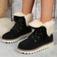 thumbnail image 5 of Zapatos para mujer, de tacón bajo, de piel nobuk, gruesos, hasta media pantorrilla, botas de nieve/algodón, zapatillas para correr, botas vaqueras., 5 of 8