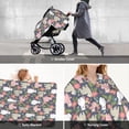thumbnail image 6 of Car Seat Cover Baby, Llamas Baby Car Seat Cover for Baby Boys Girls Newborn , Infant Car Seat Canopy Cover Nursing Breastfeeding Cover Warm Blanket, 6 of 7