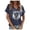 Dark Blue, variant on Womens Country Music Tee Beautiful Crazy Guitar Wings Graphic T Shirt V Neck Short Sleeve Concert Tour Casual Tops