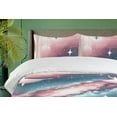 thumbnail image 2 of Ambesonne Ballerina Duvet Cover Set, Ballet Dancers Galaxy Art, Queen, Rose Blush Slate Blue, 2 of 4