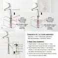 thumbnail image 2 of PARLOS Single Handle Bathroom Sink Faucet,  Polished Chrome, 2 of 8