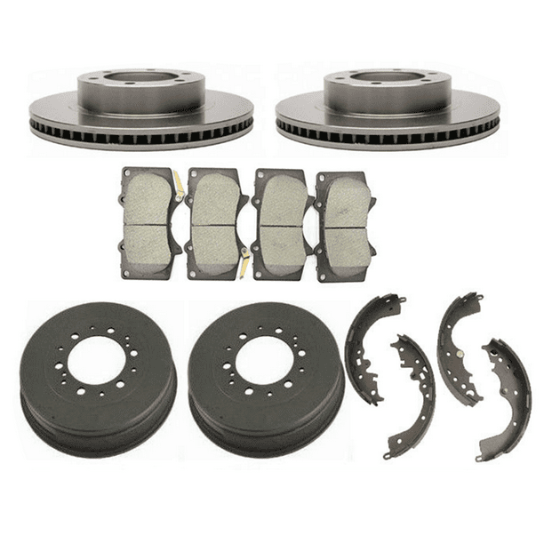 Front Brake Disc Rotor Rotors Ceramic Pads for 0514 Toyota 6