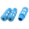 Unique Bargains 3 Pcs 1/4PT Plastic Pneumatic Valve Exhaust Noise Reducing Muffler Blue