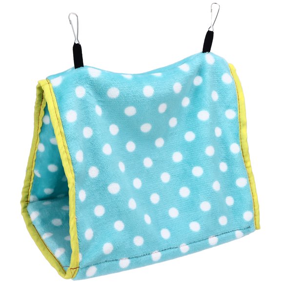 Hamster Hammock with 2 Hooks, Portable Design, Moon Design, Premium Double Layer Polyester, Small Animal Warm Bed for Chinchilla Guinea Golden Bear Bird
