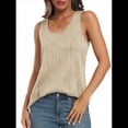 thumbnail image 3 of Blusas Sin Mangas Informales Elegantes de Negocios para Mujer, Blusas de Verano A , Camisas de Trabajo Holgadas. Albaricoque XL, 3 of 7