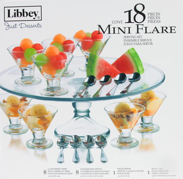 Mini Coupe Bowl Set Libbey Just Desserts 17-piece 