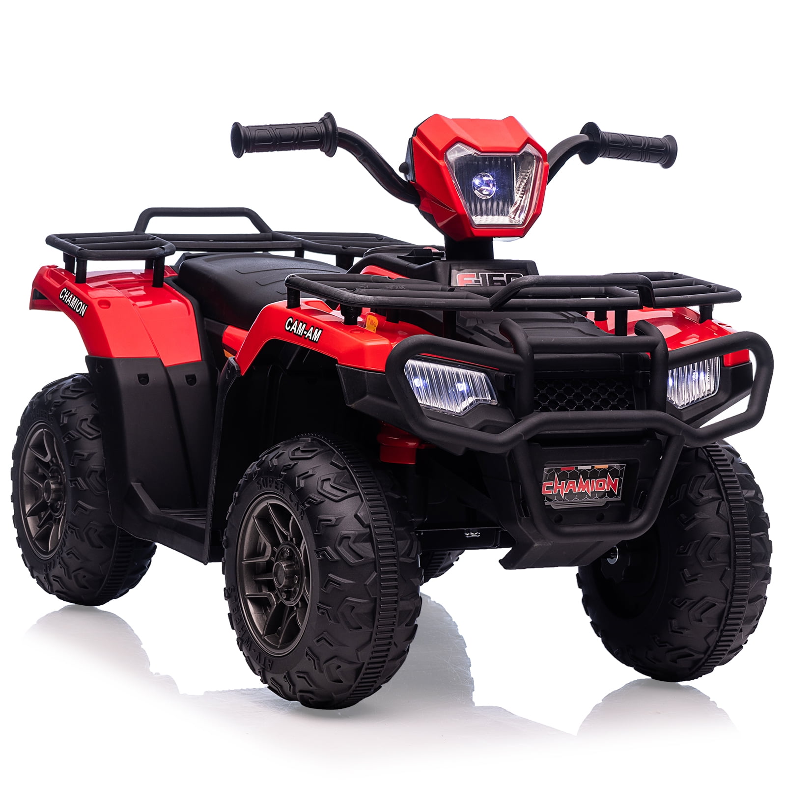 12V Ride on ATV for Kids, Electric Vehicle for Toddlers,High/Low 2.2mph Safety Speed for Child, Forward/Backward,LED Light, Music,USB for Boys Girls Gift