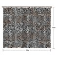 thumbnail image 5 of Black and Tan Leopard Print Shower Curtain 84"x72" ,Bathroom Decorative Shower Curtains Set with 12 Hooks,Modern Waterproof Washable Shower Curtain, 5 of 6