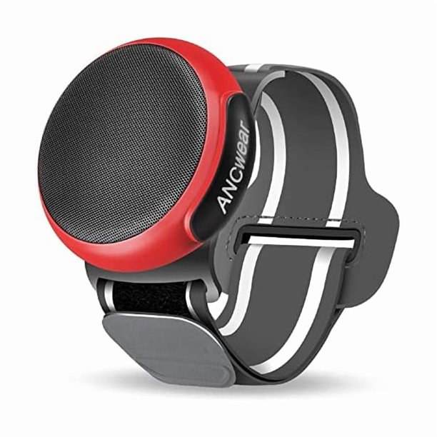 wonima11 Wearable Bluetooth Speaker Wireless,Wrist Watch Speaker with Microphone, White Noise Machine (17 Sounds), Water-Resistant, Portable for Running,Hiking,Outdoor Sports(Red)