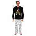 thumbnail image 3 of Golf Christmas Tree Matching Pajamas Family And Dog, Black And White Pajamas, 2 Pieces, 3 of 7