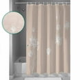thumbnail image 3 of Lotus Flowers Shower Curtain Set ，Waterproof Fabric Shower Curtains Abstract Flower Harmony Floral Beige Shower Curtains for Bathroom,Bathroom Decor 72"x72", 3 of 7