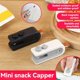 thumbnail image 3 of Sellador de Bolsas Mini 2 en 1, Recargable por USB, Sellador de Bolsas con Chip, Sellador Térmico, Sellador de Alimentos Al Vacío Portátil de Mano, Bolsa, 3 of 5