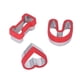 thumbnail image 4 of Moldes para tartas de San Valentín, 3 moldes para galletas a prueba de herrumbre, forma única para cumpleaos ANGGREK Otros, 4 of 8