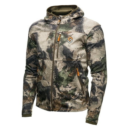 UPC: 0701970221746 | ScentLok Silentshell Camo Hooded Hunting Jacket for Men Lightweight Whitetail Gear