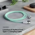 thumbnail image 3 of Liquipel Powertek Pastel Braided USB-A to USB-C - Mint, 3 of 7