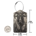 thumbnail image 4 of Fuzoiu Vintage Ram Pilot Print Premium Leather Luggage Tag,Travel Accessory,Luggage Tag for Suitcase Baggage Handbag Travel Bag,Name Card & Privacy Cover-2 PCS, 4 of 5